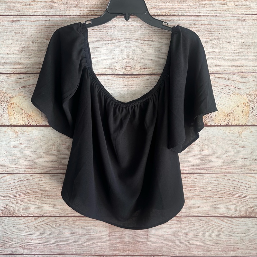 Chic Black off the shoulder Blouse